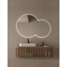 Espejo de baño con luz led y antivaho con canto pulido