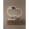 Espejo de baño con luz led y antivaho con canto pulido