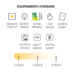 Espejo con luz LED para baño elche de DYLED