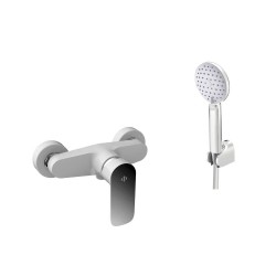 Grifo ducha cromo / blanco, Casio GME