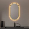 Espejo con luz LED Ovalado triledLED Para Baño Hércules de Dyled con antivaho