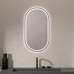 Espejo con luz LED Ovalado triledLED Para Baño Hércules de Dyled con antivaho
