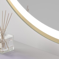 Espejo de baño con luz LED Ovalado triledLED Burdeos de Dyled con antivaho