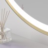 Espejo de baño con luz LED Ovalado triledLED Burdeos de Dyled con antivaho