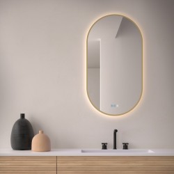 Espejo con luz LED Ovalado Para Baño Borgoña de Dyled