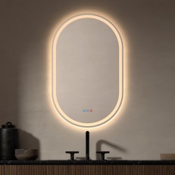 Espejo con luz LED Ovalado Para Baño Úbeda de Dyled