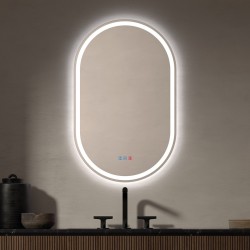 Espejo con luz LED Ovalado Para Baño Úbeda de Dyled
