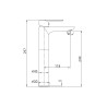 Grifo lavabo alto cromo, Casio GME