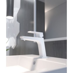 Grifo de lavabo blanco, Marriot GME