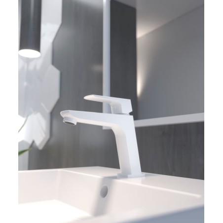 Grifo de lavabo blanco, Marriot GME